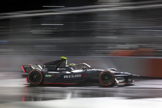 Oliver Rowland (GBR) Nissan in Nismo Folierung, FIA Formel E Weltmeisterschaft, Saison 12, Tokio E- Prix, 24.07.2026, 1. freies Training *** Oliver Rowland (GBR) Nissan with Nismo livery, FIA Formula E World Championship, Season 12, Tokyo E-Prix, July 24, 2026, Free Practice 1