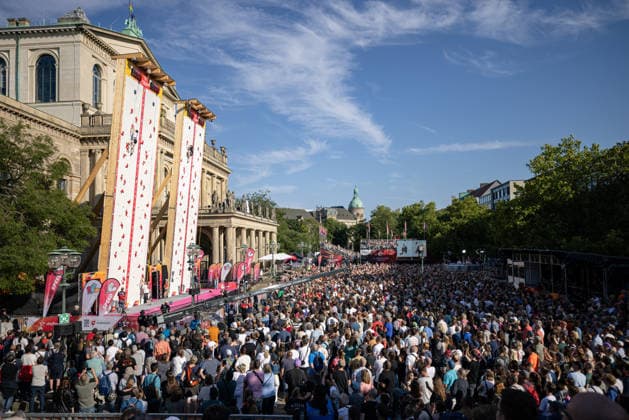 24.07.2026: Klettern - Speedklettern: Die Finals 2026 - Deutsche Meisterschaft Speed - Gemischte Staffel Hannover Opernplatz Niedersachsen Deutschland *** July 24, 2026 Climbing Speed Climbing The Finals 2026 German Speed Climbing Championship Mixed Relay Hannover Opernplatz Lower Saxony Germany