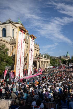 24.07.2026: Klettern - Speedklettern: Die Finals 2026 - Deutsche Meisterschaft Speed - Gemischte Staffel Hannover Opernplatz Niedersachsen Deutschland *** July 24, 2026 Climbing Speed Climbing The Finals 2026 German Speed Climbing Championship Mixed Relay Hannover Opernplatz Lower Saxony Germany