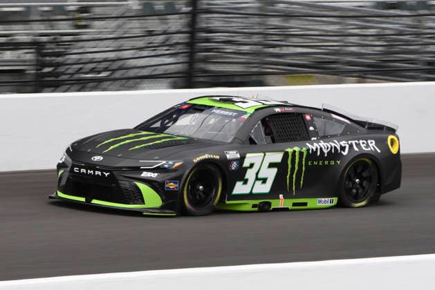 INDIANAPOLIS, IN - JULY 24: Riley Herbst (35) 23XI Racing Toyota GR Camry makes a lap in NASCAR, Motorsport, USA Cup Series Brickyard 400 practice on Friday, July 24, 2026, at the Indianapolis Motor Speedway in Speedway, Indiana. (Photo by David Allio Icon Sportswire) AUTO: JUL 24 NASCAR Cup Series Brickyard 400 EDITORIAL USE ONLY Icon95126072432
