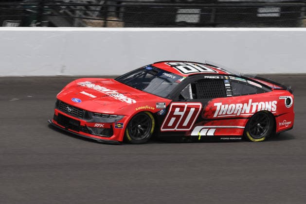 INDIANAPOLIS, IN - JULY 24: Ryan Preece (60) RFK Racing Ford Mustang makes a lap in NASCAR, Motorsport, USA Cup Series Brickyard 400 practice on Friday, July 24, 2026, at the Indianapolis Motor Speedway in Speedway, Indiana. (Photo by David Allio Icon Sportswire) AUTO: JUL 24 NASCAR Cup Series Brickyard 400 EDITORIAL USE ONLY Icon95126072440