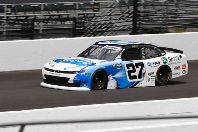 INDIANAPOLIS, IN - JULY 24: Jeb Burton (27) Jordan Anderson Racing (JAR) Chevrolet SS makes a lap in NASCAR, Motorsport, USA O™Reilly Auto Parts Series Pennzoil 250 practice on Friday, July 24, 2026, at the Indianapolis Motor Speedway in Speedway, Indiana. (Photo by David Allio Icon Sportswire) AUTO: JUL 24 NASCAR O™Reilly Auto Parts Series Pennzoil 250 EDITORIAL USE ONLY Icon95126072416