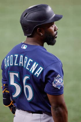 July 24, 2026, Arlington, Texas, USA: Seattle Mariners left fielder RANDY AROZARENA (56) in a baseball game, Friday, July 24, 2026, in Arlington, Texas. Arlington USA - ZUMAa325 20260724_zsa_a325_022 Copyright: xDavidxBalleringxIix