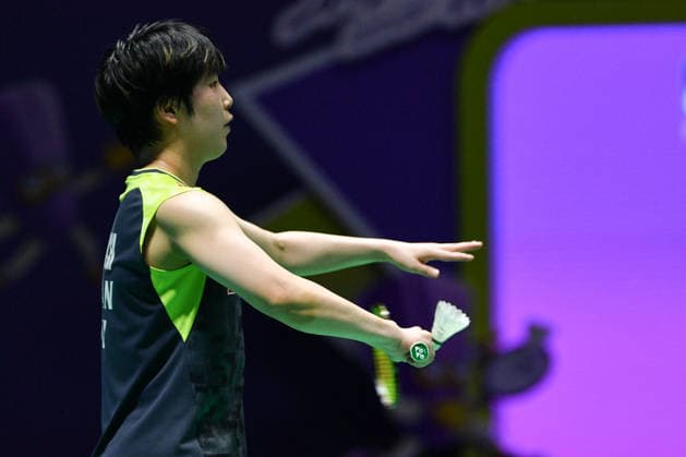 CHANGZHOU, CHINA - JULY 25: Akane Yamaguchi of Japan competes in the Women s Singles Semifinal match against Wang Zhiyi of China on day 5 of the China Open 2026 at Changzhou Olympic Sports Center Gymnasium on July 25, 2026 in Changzhou, Jiangsu Province of China.  Copyright: xVCGx 111656312576