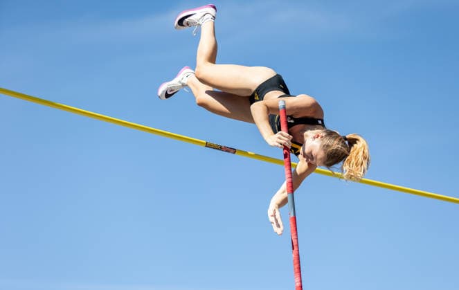 Deutsche Leichtathletik-Meisterschaften Stabhochsprung Frauen; Hannover, 24.07.2026 Chiara Sistermann (TSV Gräfelfing) im Stabhochsprung der Frauen; Deutsche Leichtathletik-Meisterschaften Stabhochsprung Frauen am 24.07.2026 auf dem Opernplatz in Hannover (Niedersachsen). *** German Track and Field Championships – Women’s Pole Vault, Hanover, July 24, 2026: Chiara Sistermann of TSV Gräfelfing in the women’s pole vault at the German Track and Field Championships—Women’s Pole Vault on July 24, 2026, at Opernplatz in Hanover, Lower Saxony Copyright: xBEAUTIFULxSPORTS R.xSchmittx