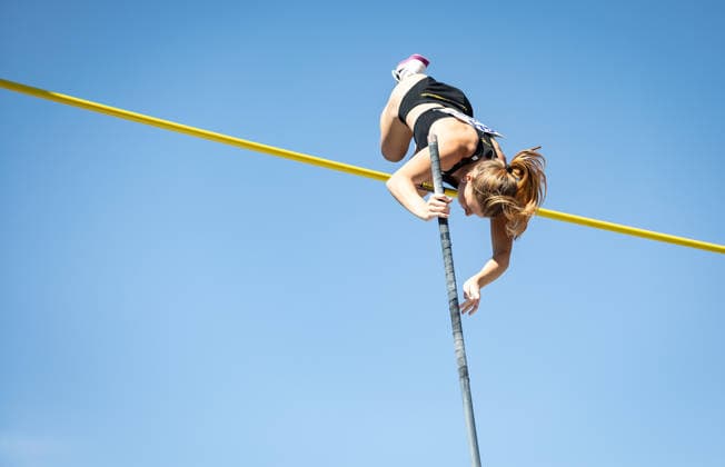 Deutsche Leichtathletik-Meisterschaften Stabhochsprung Frauen; Hannover, 24.07.2026 Chiara Sistermann (TSV Gräfelfing) im Stabhochsprung der Frauen; Deutsche Leichtathletik-Meisterschaften Stabhochsprung Frauen am 24.07.2026 auf dem Opernplatz in Hannover (Niedersachsen). *** German Track and Field Championships – Women’s Pole Vault, Hanover, July 24, 2026: Chiara Sistermann of TSV Gräfelfing in the women’s pole vault at the German Track and Field Championships—Women’s Pole Vault on July 24, 2026, at Opernplatz in Hanover, Lower Saxony Copyright: xBEAUTIFULxSPORTS R.xSchmittx