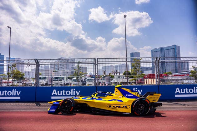 2026 FORMULA E TOKYO ePRIX 11 DI GRASSI Lucas (bra), Lola Yamaha ABT Formula E Team, Lola T002, action during the Tokyo ePrix, 14th and 15th round of the 2025-26 ABB FIA Formula E World Championship, WM, Weltmeisterschaft on the Tokyo Street Circuit from July 24 to 26, 2026 in Tokyo, Japan - TokyoJapan  Copyright: xBastienxRouxx
