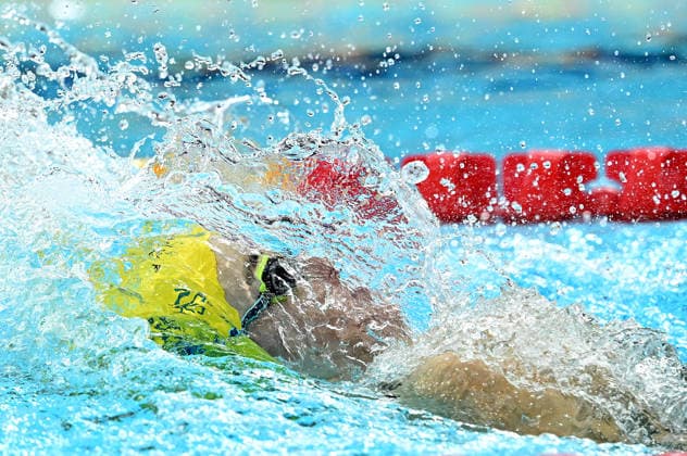 COM26 SWIMMING FINALS, Australian Jenna Forrester swims during the Women™s 200m Backstroke Final during the Glasgow 2026 Commonwealth Games at the Tollcross International Swimming Centre in Glasgow, Scotland, Friday, July 24, 2026. ( NO ARCHIVING, EDITORIAL USE ONLY Glasgow Scotland United Kingdom  Copyright: xDEANxLEWINSx 20260725167114977692