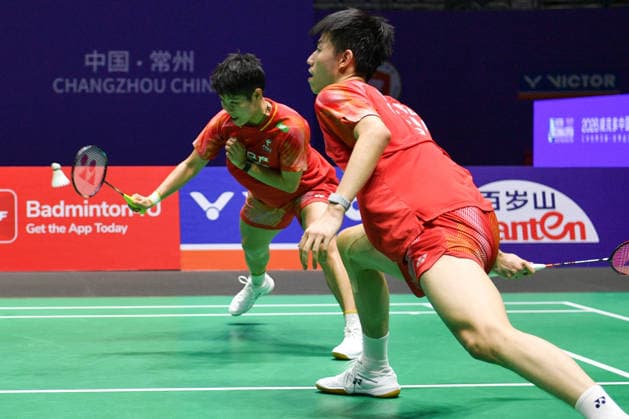 CHANGZHOU, CHINA - JULY 25: Feng Yanzhe and Huang Dongping of China compete in the Mixed Doubles Semifinal match against Thom Gicquel and Delphine Delrue of France on day 5 of the China Open 2026 at Changzhou Olympic Sports Center Gymnasium on July 25, 2026 in Changzhou, Jiangsu Province of China.  Copyright: xVCGx 111656315849