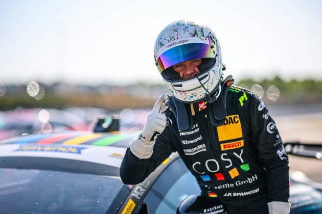 ADAC GT4 Germany, 5. + 6. Rennen Oschersleben 2026 04 Aston Martin Vantage AMR GT4 Evo, EastSide Motorsport: Jan Philipp Springob - picture by Gruppe C Photography Oschersleben Motorsportarena Oschersleben Deutschland Copyright: xGruppexCxPhotographyx