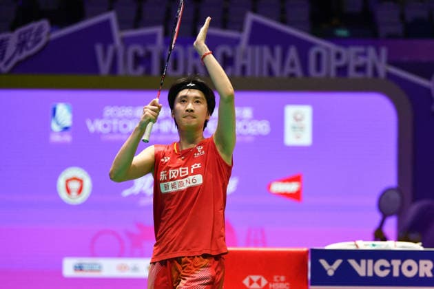 CHANGZHOU, CHINA - JULY 25: Chen Yufei of China reacts after the Women s Singles Semifinal match against Tomoka Miyazaki of Japan on day 5 of the China Open 2026 at Changzhou Olympic Sports Center Gymnasium on July 25, 2026 in Changzhou, Jiangsu Province of China.  Copyright: xVCGx 111656325096