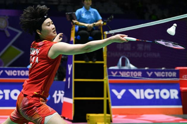 CHANGZHOU, CHINA - JULY 25: Chen Yufei of China competes in the Women s Singles Semifinal match against Tomoka Miyazaki of Japan on day 5 of the China Open 2026 at Changzhou Olympic Sports Center Gymnasium on July 25, 2026 in Changzhou, Jiangsu Province of China.  Copyright: xVCGx 111656325087
