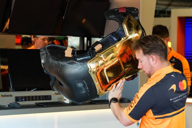 F1 - HUNGARIAN GRAND PRIX 2026 McLaren F1 Team MCL40, mechanical detail of driver cockpit seat during the Formula 1 Hungarian Grand Prix 2026, 11th round of the 2026 Formula One World Championship, WM, Weltmeisterschaft from July 24 to 26, 2026 on the Hungaroring, in Mogyorod near Budapest, Hungary - MogyorodHungary  Copyright: xFLORENTxGOODENx