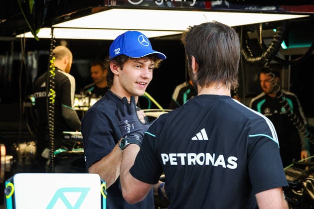 F1 - HUNGARIAN GRAND PRIX 2026 KIMI ANTONELLI Andrea (ita), Mercedes AMG F1 Team W17, portrait during the Formula 1 Hungarian Grand Prix 2026, 11th round of the 2026 Formula One World Championship, WM, Weltmeisterschaft from July 24 to 26, 2026 on the Hungaroring, in Mogyorod near Budapest, Hungary - MogyorodHungary  Copyright: xFLORENTxGOODENx