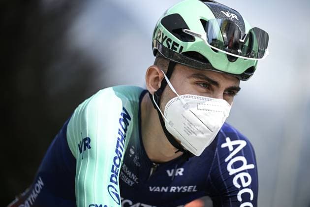 French Paul Seixas of Decathlon CMA CGM Team pictured at the start of stage 20 of the 2026 Tour de France cycling race, a stage of 171km Le Bourg d Oisans to Alpe d Huez, on Saturday 25 July 2026. The 113th edition of the Tour de France starts on Saturday 4 July in Barcelona, Spain, and will finish in Paris, France on the 26th of July. JASPERxJACOBS  x181993601x