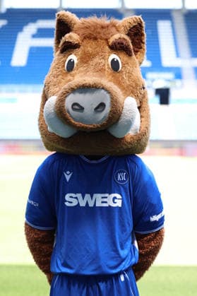 24.07.2026, xrekx, Fussball 2.Bundesliga, Karlsruher SC - Fototermin Saison 2026 27 v.l. Willi Wildpark (DFL DFB REGULATIONS PROHIBIT ANY USE OF PHOTOGRAPHS as IMAGE SEQUENCES and or QUASI-VIDEO) Karlsruhe *** July 24, 2026, xrekx, Soccer 2. Bundesliga, Karlsruher SC Photo Op, 2026–27 Season, from left: Willi Wildpark. DFL and DFB regulations prohibit any use of photographs as image sequences and or quasi-video. Karlsruhe