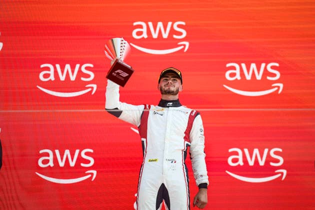 AUTO - FORMULA 3 2026 - BUDAPEST NAEL ThÃ ophile (fra), Campos Racing, Dallara F3 2025, action podium during the 7th round of the 2026 FIA Formula 3 Championship from July 24 to 26, 2026 on the Hungaroring, in Mogyorod near Budapest, Hungary - MogyorodHungary  Copyright: xXavixBonillax