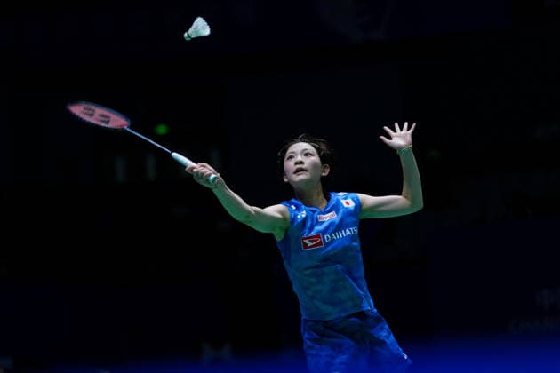 (260725) -- CHANGZHOU, July 25, 2026 -- Miyazaki Tomoka hits a return during the women s singles semifinal match between Chen Yufei of China and Miyazaki Tomoka of Japan at the 2026 China Open badminton tournament in Changzhou, east China s Jiangsu Province, July 25, 2026. ) (SP)CHINA-CHANGZHOU-BADMINTON-CHINA OPEN-WOMEN S SINGLES (CN) LixBo 