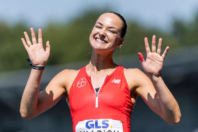 Deutsche Leichtathletik-Meisterschaften; Bochum-Wattenscheid, 25.07.2026 Sophie Ullrich (TSV Bayer o4 Leverkusen), Dreisprung; Deutsche Leichtathletik-Meisterschaften am 25.07.2026 im Lorheide-Stadion, Bochum-Wattenscheid (Nordrhein-Westfalen). *** German Track and Field Championships, Bochum Wattenscheid, July 25, 2026; Sophie Ullrich, TSV Bayer 04 Leverkusen, triple jump at the German Track and Field Championships on July 25, 2026, at Lorheide Stadium, Bochum-Wattenscheid, North Rhine-Westphalia Copyright: xBEAUTIFULxSPORTS AxelxKohringx