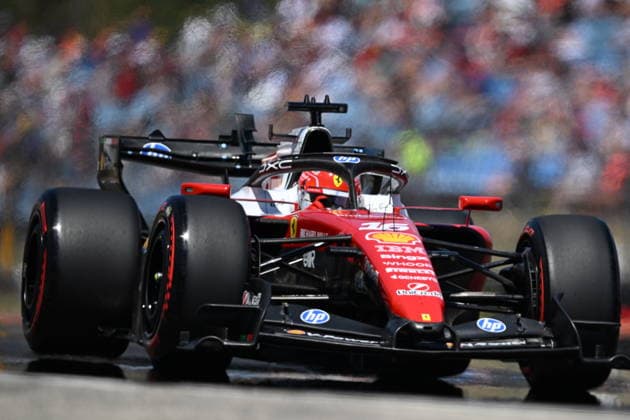 RECORD DATE NOT STATED F1 Hungary 2026 MOGYOROD, HUNGARY JULY 25: Charles Leclerc of Monaco drives the Scuderia Ferrari F1 car on track during the third free practice session of the Formula 1 AWS Hungarian Grand Prix 2026 at the Hungaroring on July 25, 2026 in Mogyorod, Hungary. Budapest Hungary  Copyright: xArturxWidakx originalFilename:widak-f1hungar260725_np5di.jpg