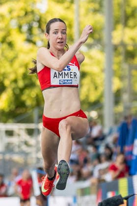Deutsche Leichtathletik-Meisterschaften; Bochum-Wattenscheid, 25.07.2026 Christina Ammer (TuS 1860 Pfarrkirchen), Dreisprung; Deutsche Leichtathletik-Meisterschaften am 25.07.2026 im Lorheide-Stadion, Bochum-Wattenscheid (Nordrhein-Westfalen). *** German Track and Field Championships, Bochum Wattenscheid, July 25, 2026; Christina Ammer, TuS 1860 Pfarrkirchen, triple jump; German Track and Field Championships on July 25, 2026, at Lorheide Stadium, Bochum-Wattenscheid, North Rhine-Westphalia Copyright: xBEAUTIFULxSPORTS AxelxKohringx