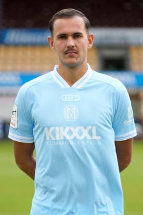 23.07.2026, Hänsch-Arena, Meppen, Torwart Noah Oberbeck; SV Meppen 1912 e.V.; 3.Liga, Porträttermin 2026 2027 DFL REGULATIONS PROHIBIT ANY USE OF PHOTOGRAPHS AS IMAGE SEQUENCES AND OR QUASI-VIDEO. Meppen Niedersachsen Germany Hänsch-Arena *** July 23, 2026, Hänsch Arena, Meppen, Goalkeeper Noah Oberbeck, SV Meppen 1912 e.V., 3rd Division, portrait session 2026–2027. DFL regulations prohibit any use of photographs as image sequences and or quasi-video. Meppen, Lower Saxony, Germany, Hänsch Arena