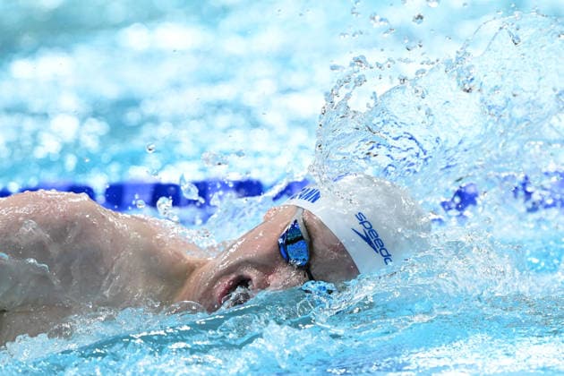 COM26 SWIMMING HEATS, Sean McCann of Scotland, the brother of Madeleine McCann, competes during the Men™s 400m Freestyle heats at the Glasgow 2026 Commonwealth Games at the Tollcross International Swimming Centre in Glasgow, Scotland, Saturday, July 25, 2026. ( NO ARCHIVING, EDITORIAL USE ONLY Glasgow Scotland United Kingdom  Copyright: xDEANxLEWINSx 20260725152697593340
