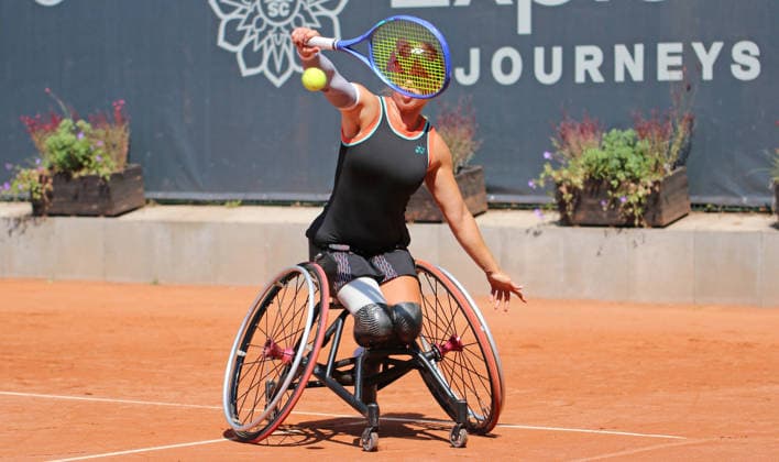 Wheelchair Hamburg Open am Hamburger Rothenbaum: Lizzy de Greef (Niederlande) im Halbfinale. *** Wheelchair Hamburg Open at Hamburg s Rothenbaum: Lizzy de Greef of the Netherlands Advances to the Semifinals