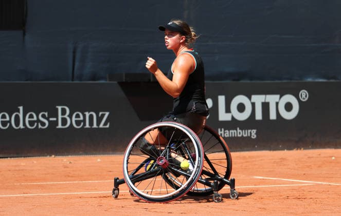 Wheelchair Hamburg Open am Hamburger Rothenbaum: Lizzy de Greef (Niederlande) im Halbfinale. *** Wheelchair Hamburg Open at Hamburg s Rothenbaum: Lizzy de Greef of the Netherlands Advances to the Semifinals