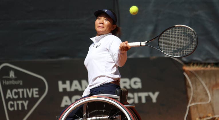 Wheelchair Hamburg Open am Hamburger Rothenbaum: Zhenzehn Zhu (China) im Halbfinale. *** Wheelchair Hamburg Open at Hamburg s Rothenbaum: Zhenzehn Zhu of China Advances to the Semifinals