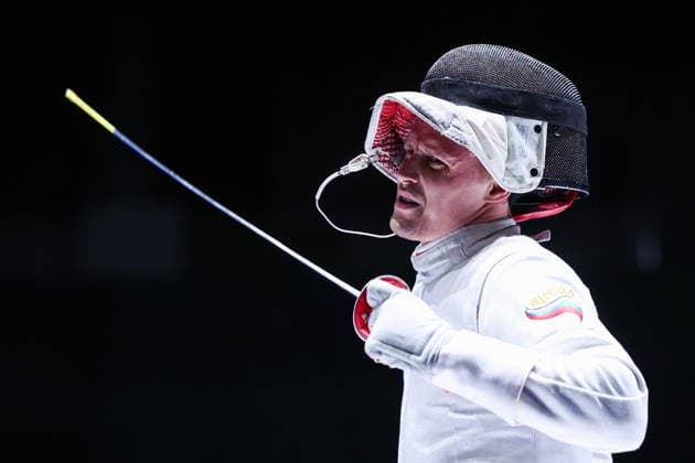 CHINA, HONG KONG - JULY 25, 2026: Russia s Kirill Borodachev competes in the men’s individual foil event at the 2026 Kerry Fencing World Championships. Mikhail Sinitsyn TASS  95428271