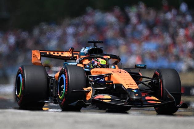 RECORD DATE NOT STATED F1 Hungary 2026 MOGYOROD, HUNGARY JULY 25: Lando Norris of Great Britain drives the McLaren F1 Team car on track during the third free practice session of the Formula 1 AWS Hungarian Grand Prix 2026 at the Hungaroring on July 25, 2026 in Mogyorod, Hungary. Budapest Hungary  Copyright: xArturxWidakx originalFilename:widak-f1hungar260725_npUiV.jpg