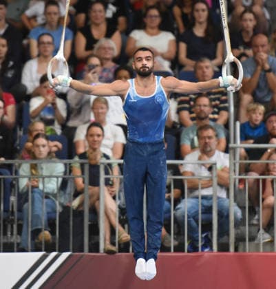 25.07.2026, xhbx, Turnen DM Finals 2026, Gerätfinals Männer v.l. Artur Sahakyan, Ringe (DFL DFB REGULATIONS PROHIBIT ANY USE OF PHOTOGRAPHS as IMAGE SEQUENCES and or QUASI-VIDEO) Hannover *** July 25, 2026, xhbx, 2026 German Gymnastics Championships Finals, Men s Apparatus Finals: Artur Sahakyan, Rings. DFL and DFB regulations prohibit any use of photographs as image sequences and or quasi-video. Hanover