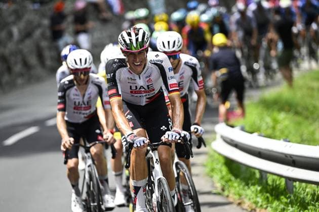 German Nils Politt of UAE Team Emirates XRG pictured in action during stage 20 of the 2026 Tour de France cycling race, a stage of 171km Le Bourg d Oisans to Alpe d Huez, on Saturday 25 July 2026. The 113th edition of the Tour de France starts on Saturday 4 July in Barcelona, Spain, and will finish in Paris, France on the 26th of July. JASPERxJACOBS  x182000691x