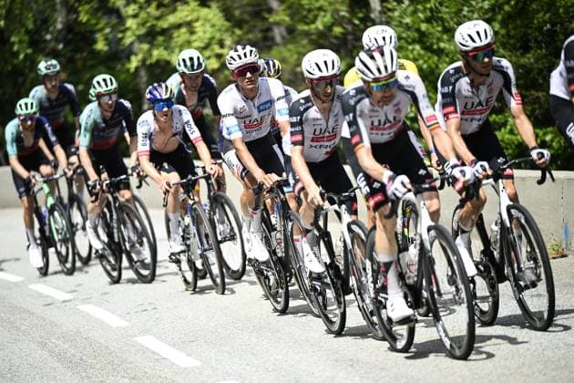 Mexican Isaac Del Toro of UAE Team Emirates XRG pictured in action during stage 20 of the 2026 Tour de France cycling race, a stage of 171km Le Bourg d Oisans to Alpe d Huez, on Saturday 25 July 2026. The 113th edition of the Tour de France starts on Saturday 4 July in Barcelona, Spain, and will finish in Paris, France on the 26th of July. JASPERxJACOBS  x182000752x