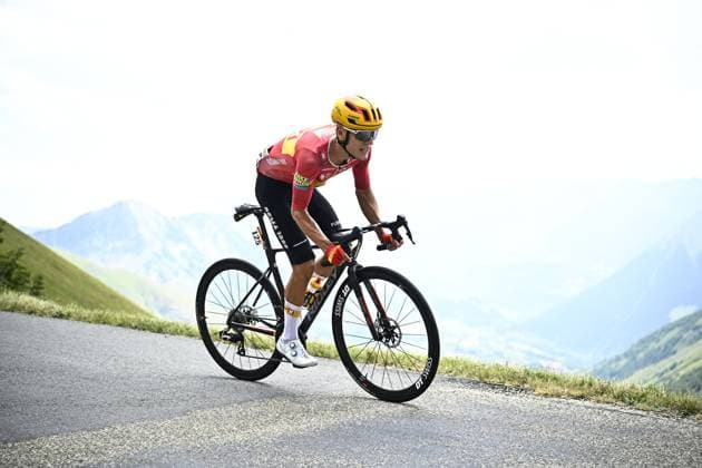 Norwegian Anders Halland Johannessen of Uno-X Mobility pictured in action during stage 20 of the 2026 Tour de France cycling race, a stage of 171km Le Bourg d Oisans to Alpe d Huez, on Saturday 25 July 2026. The 113th edition of the Tour de France starts on Saturday 4 July in Barcelona, Spain, and will finish in Paris, France on the 26th of July. JASPERxJACOBS  x182001340x