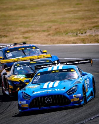 DTM, 9. + 10. Rennen Oschersleben 2026 22 Mercedes-AMG GT3 EVO, Landgraf Motorsport: Lucas Auer, 63 Lamborghini Temerario GT3, GRT Grasser-Racing-Team: Mirko Bortolotti - picture by Gruppe C Photography Oschersleben Oschersleben Sachsen-Anhalt Germany Copyright: xGruppexCxPhotographyx