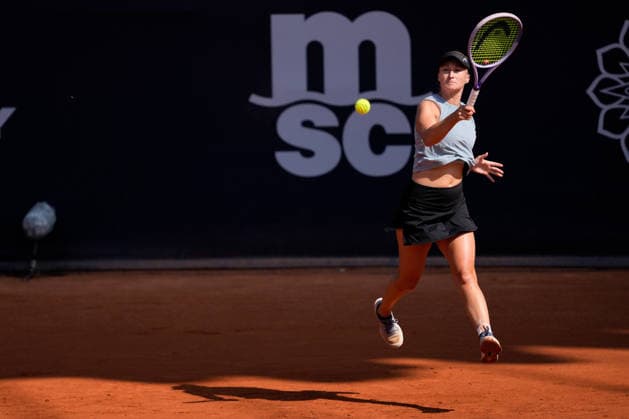 MSC Hamburg Ladies Open - Day 6 Dalila Jakupovic of Slovenia plays with partner Nika Radisic of Slovenia during their semi-final doubles match against Zhibek Kulambayeva of Kazakhstan and Darja Semenistaja of Latvia at the 2026 MSC Hamburg Ladies Open women s tennis tournament at Am Rothenbaum in Hamburg, Germany. Hamburg Hamburg Germany  Copyright: xOwenxHammondx originalFilename:hammond-2026msch260725_npNKw.jpg