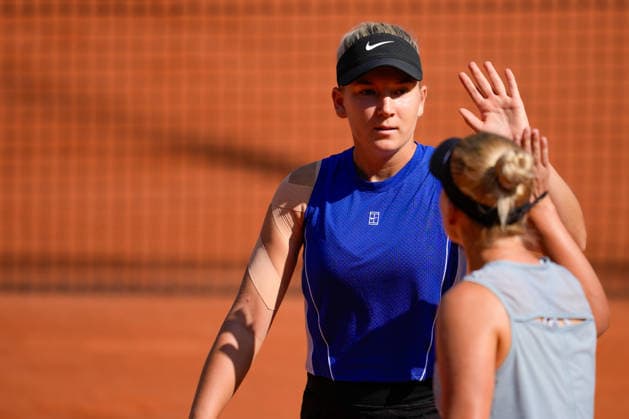 MSC Hamburg Ladies Open - Day 6 Nika Radisic of Slovenia and her playing partner Dalila Jakupovic of Slovenia compete during their semi-final doubles match against Zhibek Kulambayeva of Kazakhstan and Darja Semenistaja of Latvia at the 2026 MSC Hamburg Ladies Open women s tennis tournament at Am Rothenbaum in Hamburg, Germany. Hamburg Hamburg Germany  Copyright: xOwenxHammondx originalFilename:hammond-2026msch260725_npiMZ.jpg