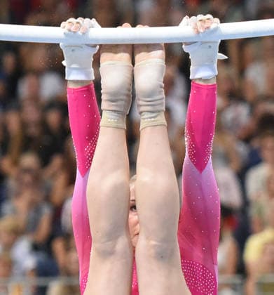 25.07.2026, xhbx, Turnen DM Finals 2026, Gerätfinals Frauen v.l. Lea Marie Quaas Stufenbarren (DFL DFB REGULATIONS PROHIBIT ANY USE OF PHOTOGRAPHS as IMAGE SEQUENCES and or QUASI-VIDEO) Hannover *** July 25, 2026, xhbx, 2026 German Gymnastics Championships Finals, Women’s Apparatus Finals: Lea Marie Quaas on the uneven bars. DFL and DFB regulations prohibit any use of photographs as image sequences and or quasi-video. Hanover