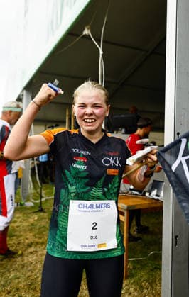 260725 Ella Engvall OK Kolmarden vinnare i klassen D16 under den sista etappen av O-Ringen den 25 juli 2026 i Göteborg. *** July 25, 2026: Ella Engvall of OK Kolmarden won the D16 class during the final stage of O Ringen on July 25, 2026, in Gothenburg  Copyright: PETERxHOLGERSSON BB260725PH036