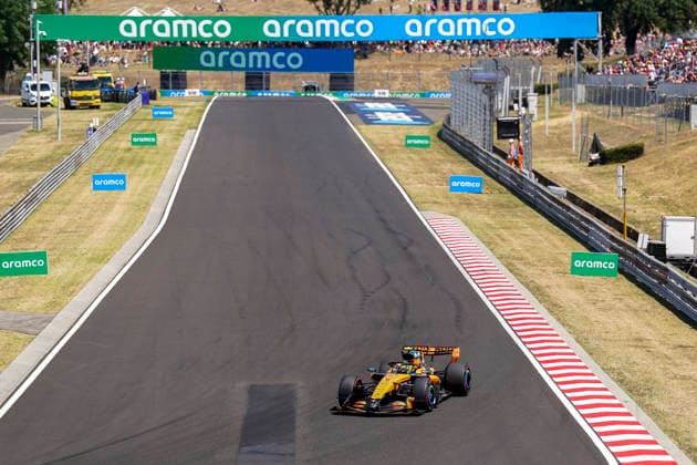 FORMULA 1 HUNGARIAN GRAND PRIX 2026 Lando Norris 1 (GBR) McLaren in practice during the Formula 1 AWS Hungarian Grand Prix 2026, Round 11 of the 2026 Formula 1 World Championship, WM, Weltmeisterschaft from 24th - 26th July 2026 at the Hungaroring, Mogyorod, Hungary. Credit: Robbie Hoad Every Second Media Editorial use only. All images are copyright Every Second Media Limited. No images may be reproduced without prior permission. Copyright: xIMAGO EveryxSecondxMediax ESM-2073-0237 RobbiexHoadx xEveryxSecondxMediax