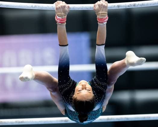 ROTTERDAM - Naomi Visser during the qualifying competition for the European Gymnastics Championships. The European Championships are taking place in the Croatian capital, Zagreb. IRIS VAN DEN BROEK ANP xVIxANPxSportx xxANPxIVx 564258504 originalFilename: 564258504.jpg