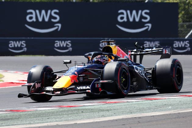F1 Hungarian Gran Prix Max Verstappen of Oracle Red Bull Racing on track during final practice for the F1 Grand Prix of Hungary at Hungaroring on July 25, 2026 in Mogyorod, Hungary. Mogyorod Hungaroring Hungary Copyright: xMarcoxCanonierox
