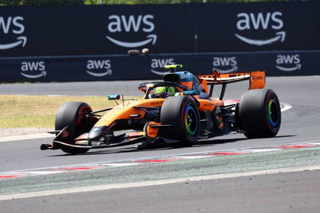 F1 Hungarian Gran Prix Lando Norris of McLaren Mastercard Formula 1 Team on track during final practice for the F1 Grand Prix of Hungary at Hungaroring on July 25, 2026 in Mogyorod, Hungary. Mogyorod Hungaroring Hungary Copyright: xMarcoxCanonierox
