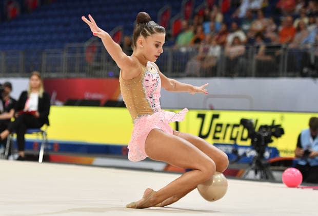 25.07.2026, xhbx, Turnen Rhythmische Sportgymnastik, Deutsche Meisterschaften 2026 v.l. Marie Decker (TV Dahn) Ball (DFL DFB REGULATIONS PROHIBIT ANY USE OF PHOTOGRAPHS as IMAGE SEQUENCES and or QUASI-VIDEO) Hannover *** July 25, 2026, xhbx, Gymnastics, Rhythmic Gymnastics, 2026 German Championships, by Marie Decker, TV Dahn, Ball, DFL, DFB. REGULATIONS PROHIBIT ANY USE OF PHOTOGRAPHS AS IMAGE SEQUENCES AND OR QUASI-VIDEO. Hanover