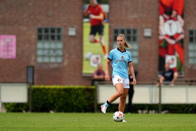 Club Friendly: Eintracht Frankfurt Woman v Feyenoord Rotterdam V1 Horst - Sanne de Paus of Feyenoord Rotterdam V1 during a friendly in preparation of the 2026 2027 season. The match is set between Eintracht Frankfurt Woman and Feyenoord Rotterdam V1 at RKsv Wittenhorst on 25 July 2026 in Horst, The Netherlands. (Hero Images Yannick Verhoeven) Copyright: xYannickxVerhoevenx