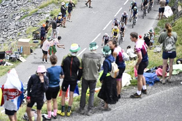 Slovenian Tadej Pogacar of UAE Team Emirates XRG pictured in action during stage 20 of the 2026 Tour de France cycling race, a stage of 171km Le Bourg d Oisans to Alpe d Huez, on Saturday 25 July 2026. The 113th edition of the Tour de France starts on Saturday 4 July in Barcelona, Spain, and will finish in Paris, France on the 26th of July. JASPERxJACOBS  x182005431x