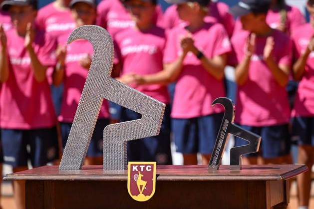 TENNIS - ATP, Tennis Herren Generali Open 2026 KITZBUEHEL,AUSTRIA,25.JUL.26 - TENNIS - ATP World Tour, Generali Open. Image shows a feature with the trophies; keywords: award ceremony.  GEPAxpictures xDanielxSchoenherr