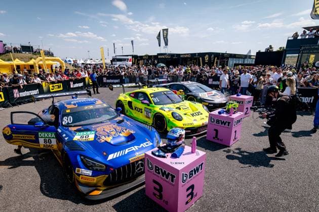 DTM, 9. + 10. Rennen Oschersleben 2026 80 Mercedes-AMG GT3 EVO, Winward Racing: Maro Engel - picture by Gruppe C Photography Oschersleben Motorsportarena Oschersleben Deutschland Copyright: xGruppexCxPhotographyx